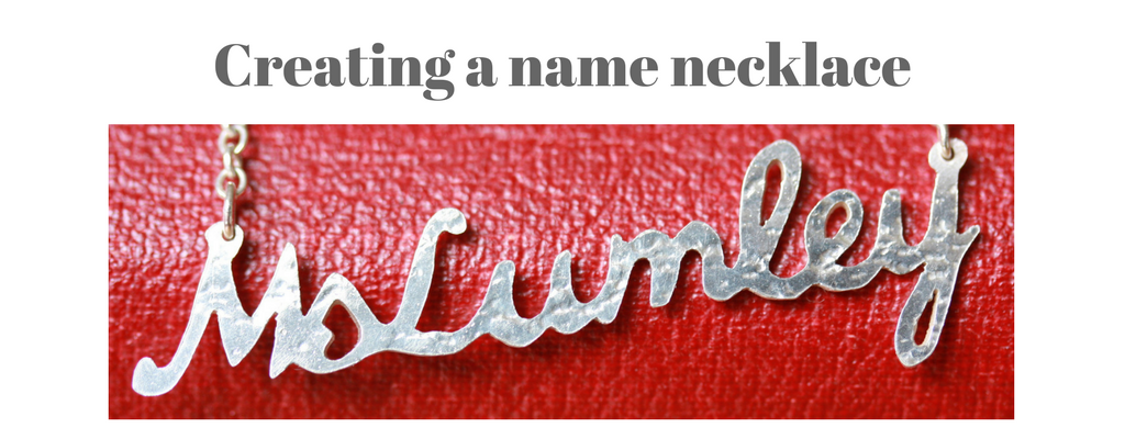 Creating a name necklace