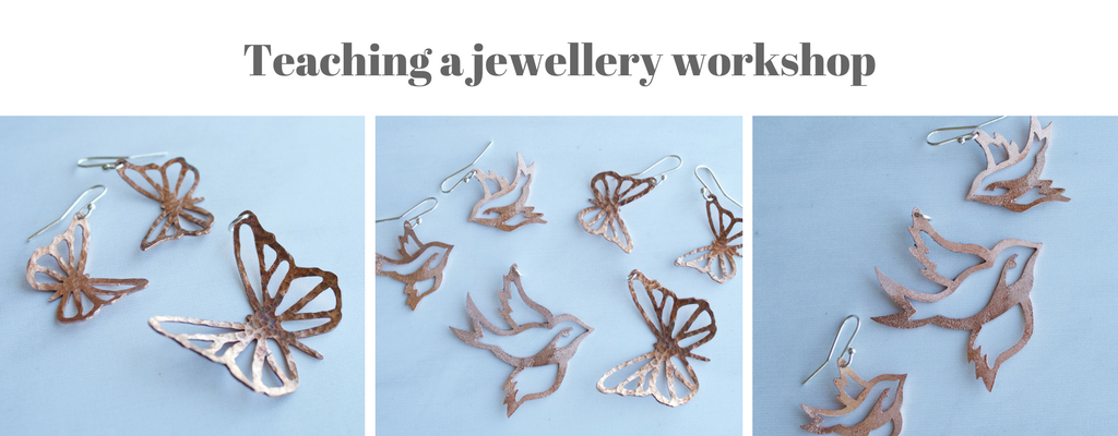 Teaching a jewellery workshop