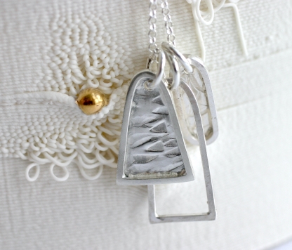 trio of charms necklace - arch